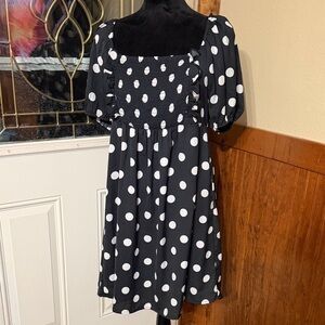 Black and White Polka Dot Dress